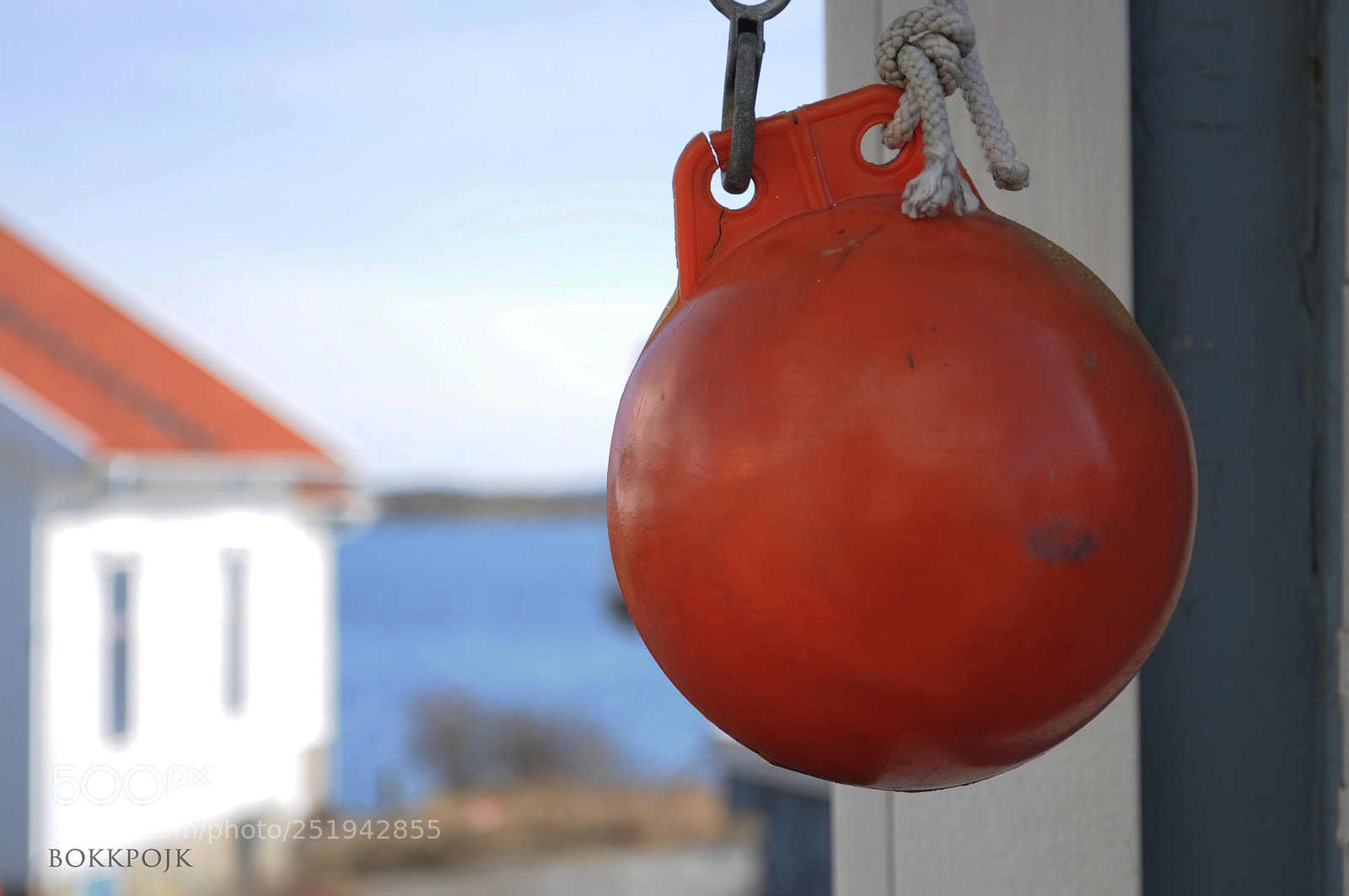 Nikon D5000 sample photo. #361: buoy and the ocean photography