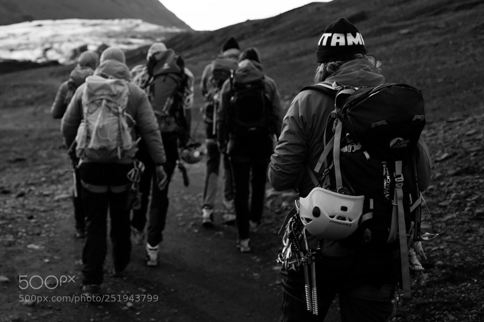 Fujifilm X100F sample photo. Climbers heading into sv photography