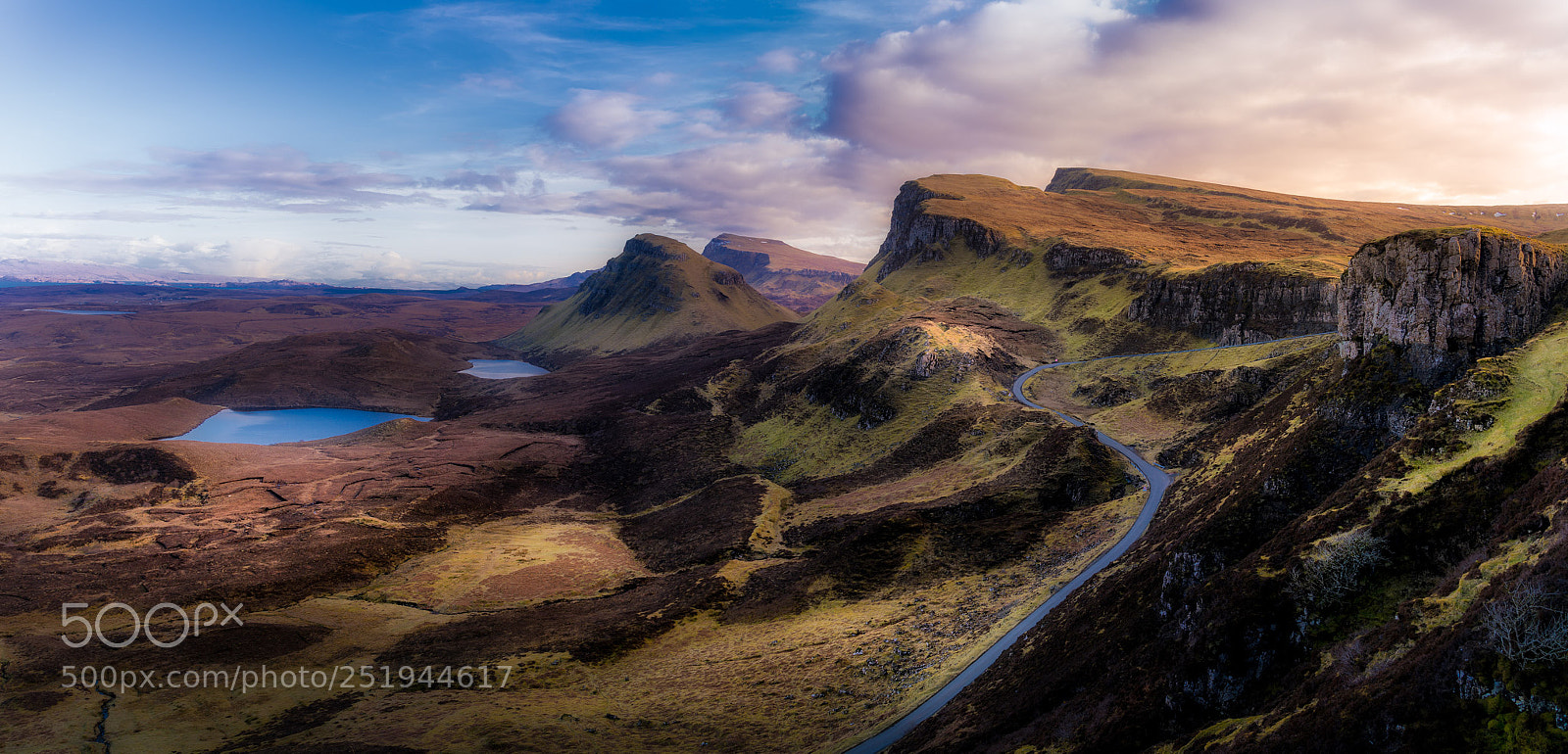Sony a7R II sample photo. Quiraing golden hour panorama photography
