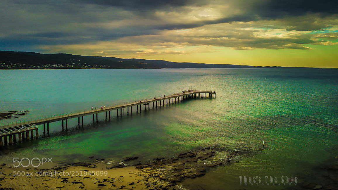 DJI FC220 sample photo. Lorne pier, vic, australia photography