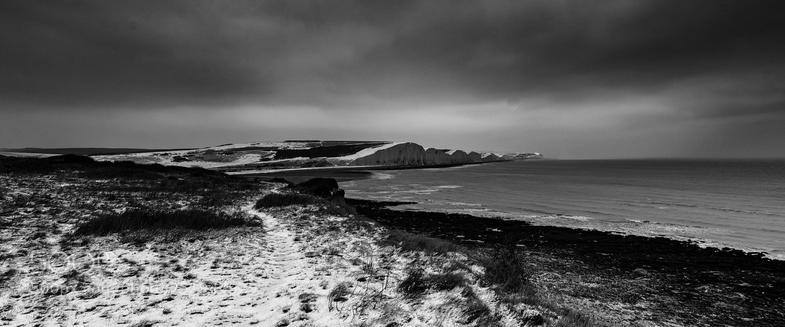 Nikon D5300 sample photo. Snow over cuckmere photography