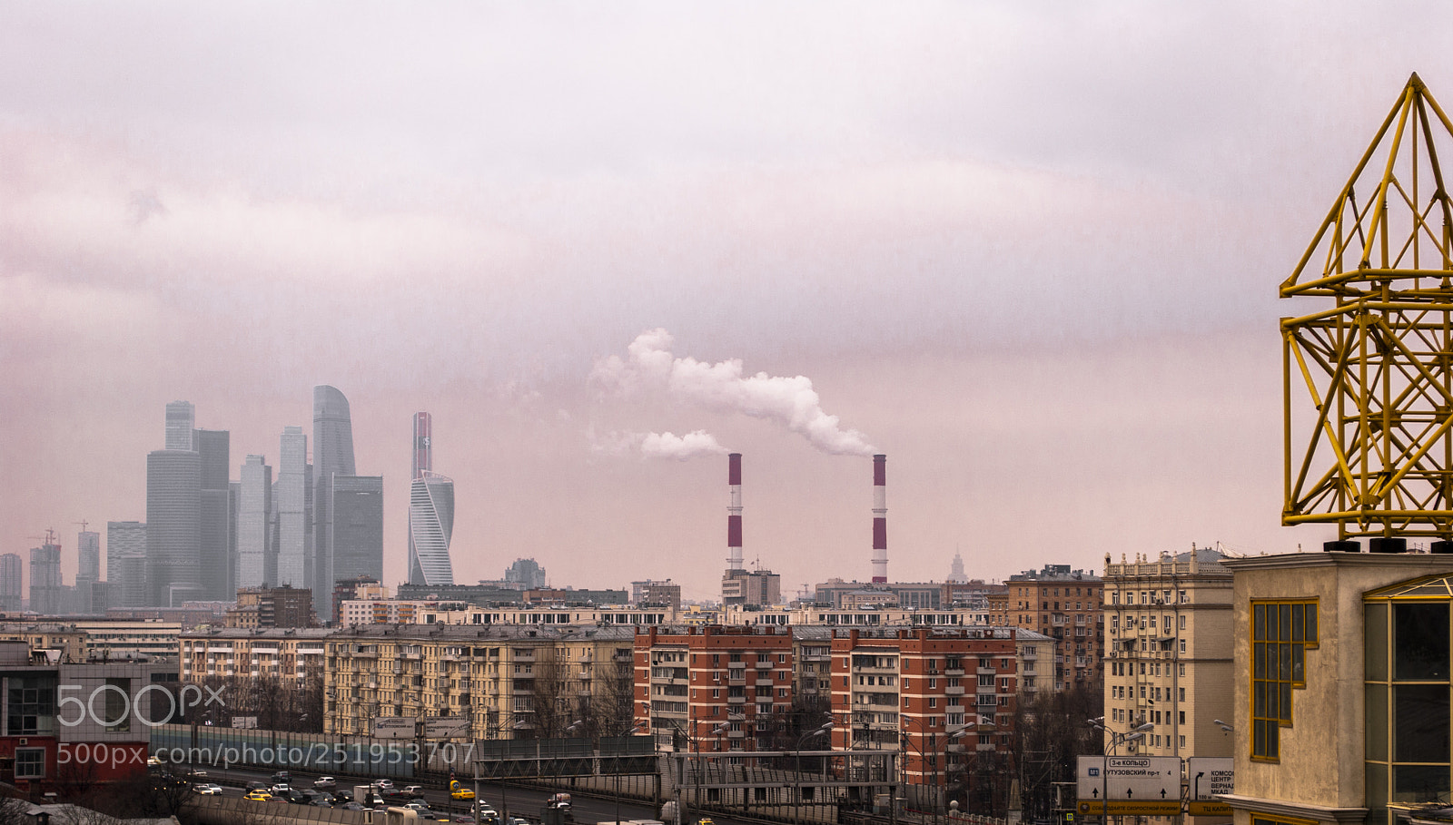 Nikon D60 sample photo. Cloudy view of moscow photography