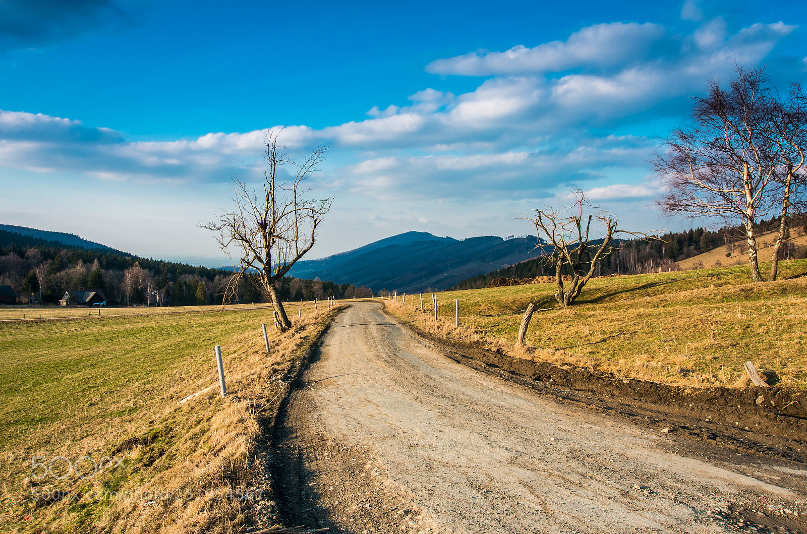 Pentax K-5 II sample photo. Road in czech mountains photography