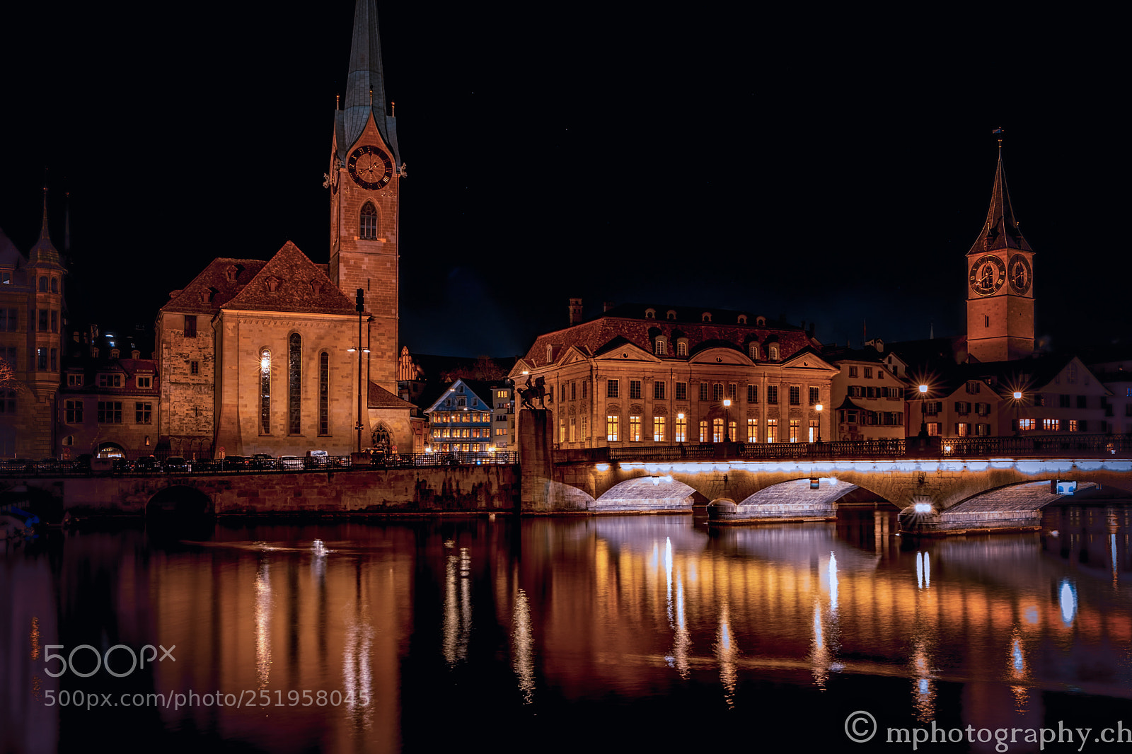 Fujifilm X-E3 sample photo. Zürich by night photography