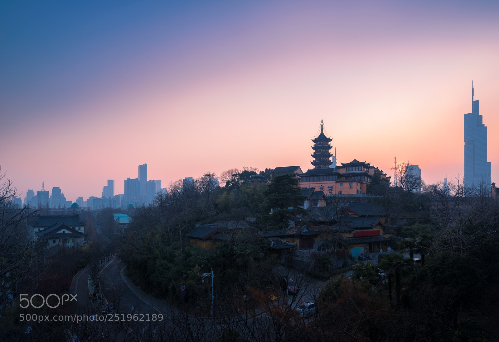 Nikon D800 sample photo. Jiming temple at sunset photography