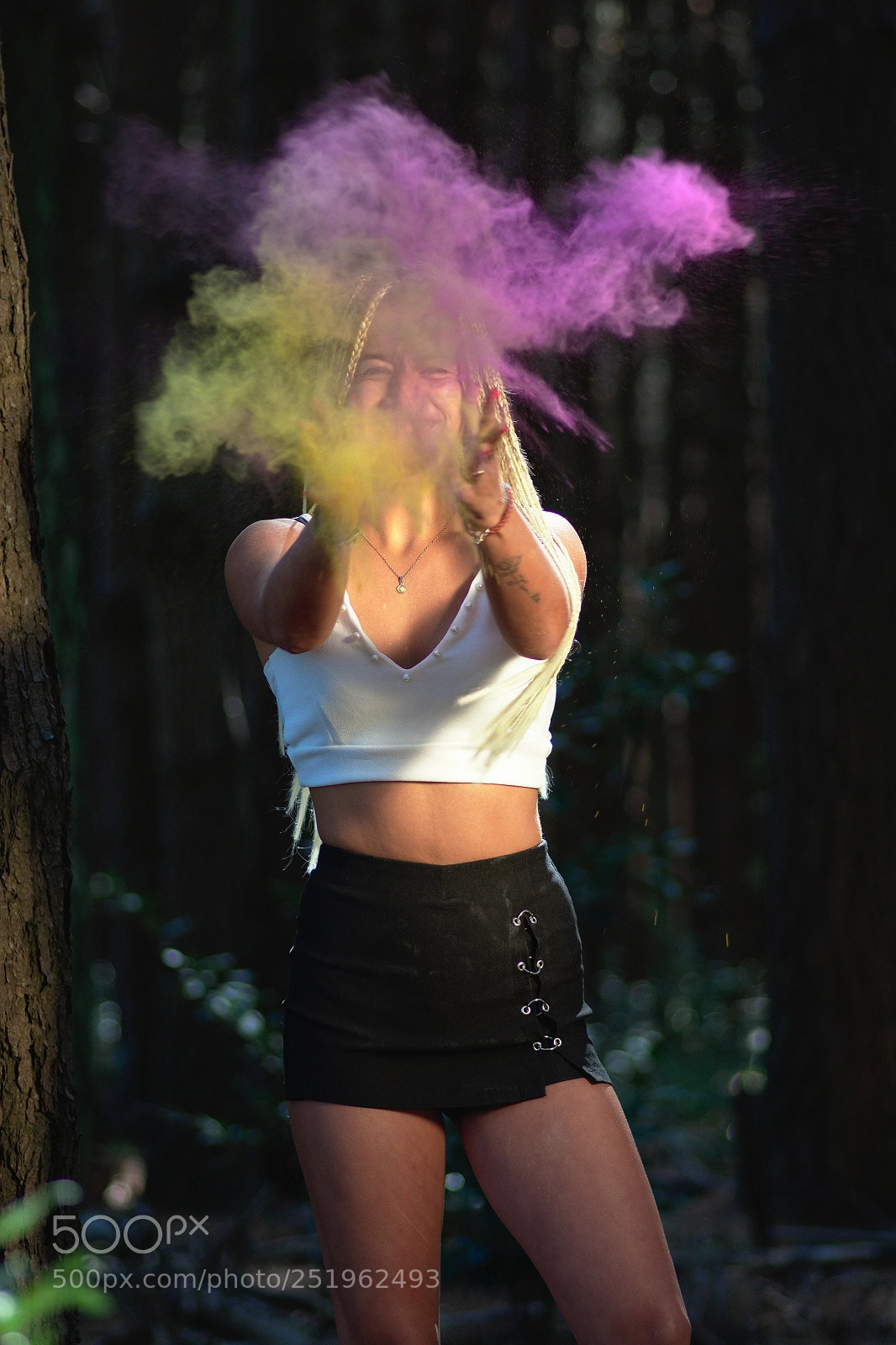 Nikon D7100 sample photo. Smoke bomb photography