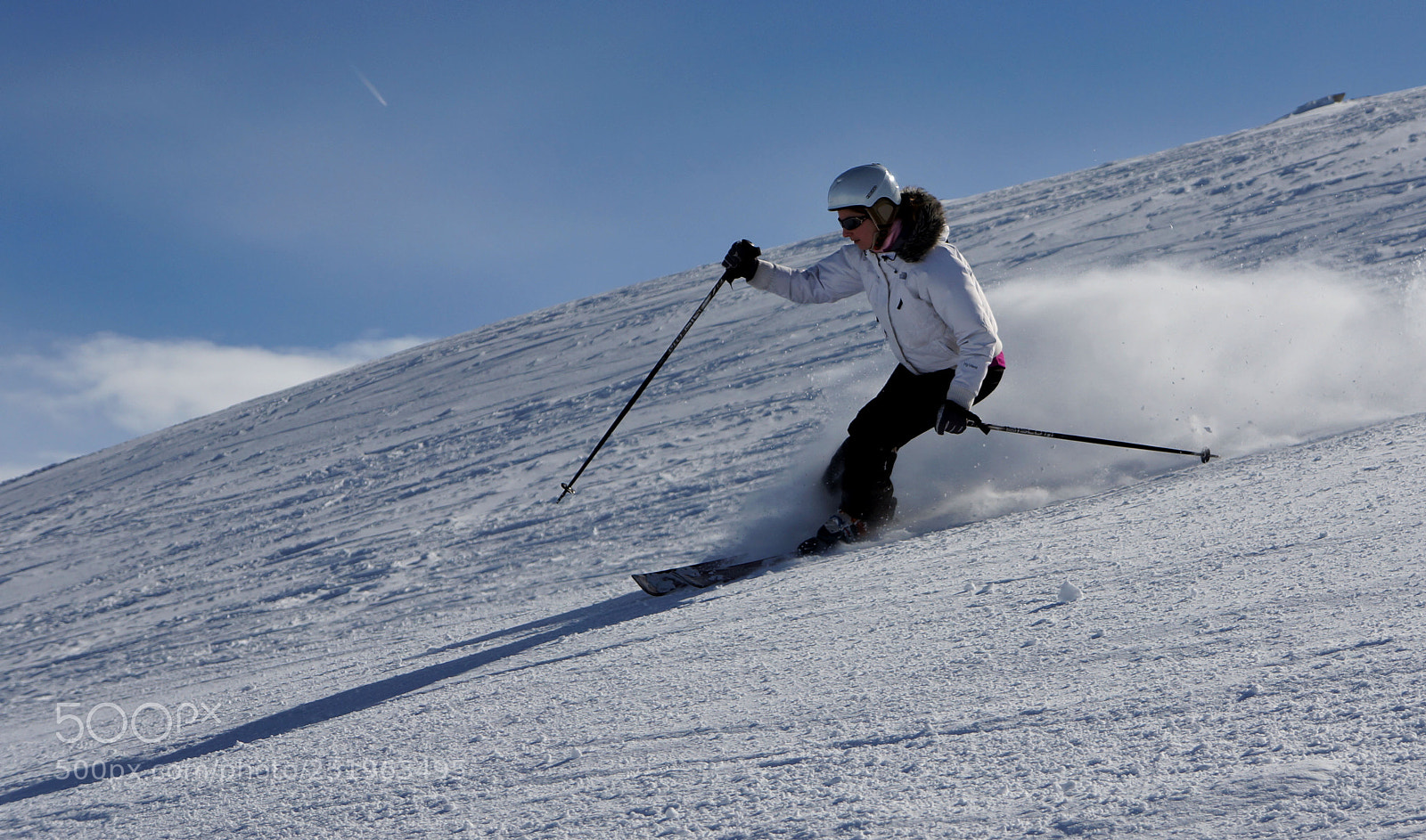 Sony Alpha NEX-5N sample photo. Skiing girl photography
