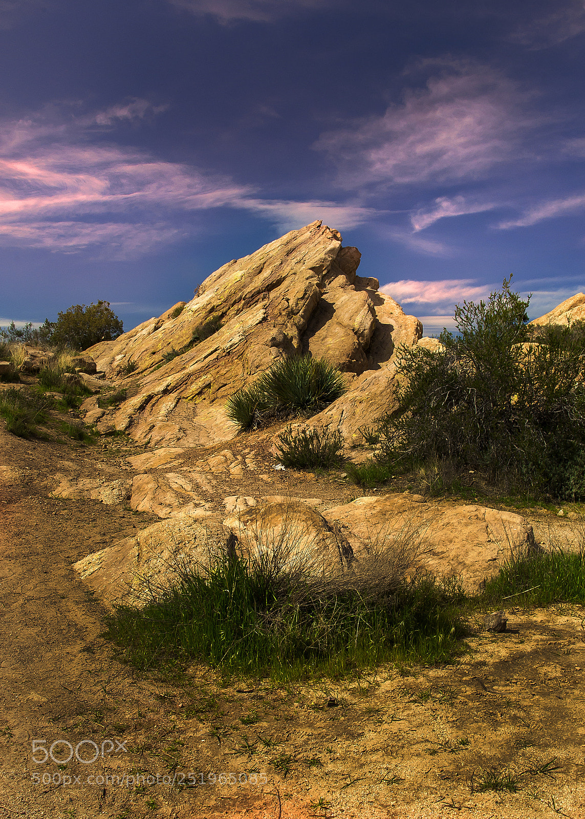 Nikon D5000 sample photo. Sunset at vasquez rocks photography