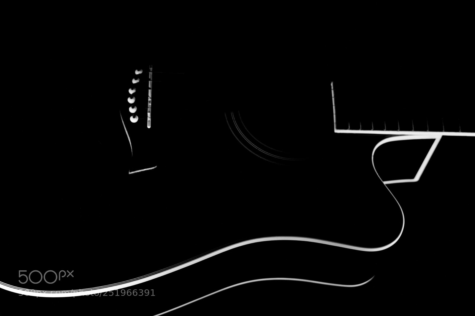 Nikon D7100 sample photo. Black acoustic guitar photography