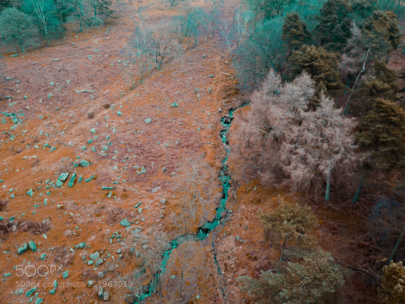 DJI FC220 sample photo. River drone photography