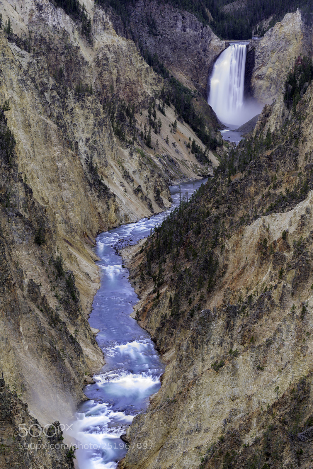 Nikon D800 sample photo. Lower yellowstone falls photography