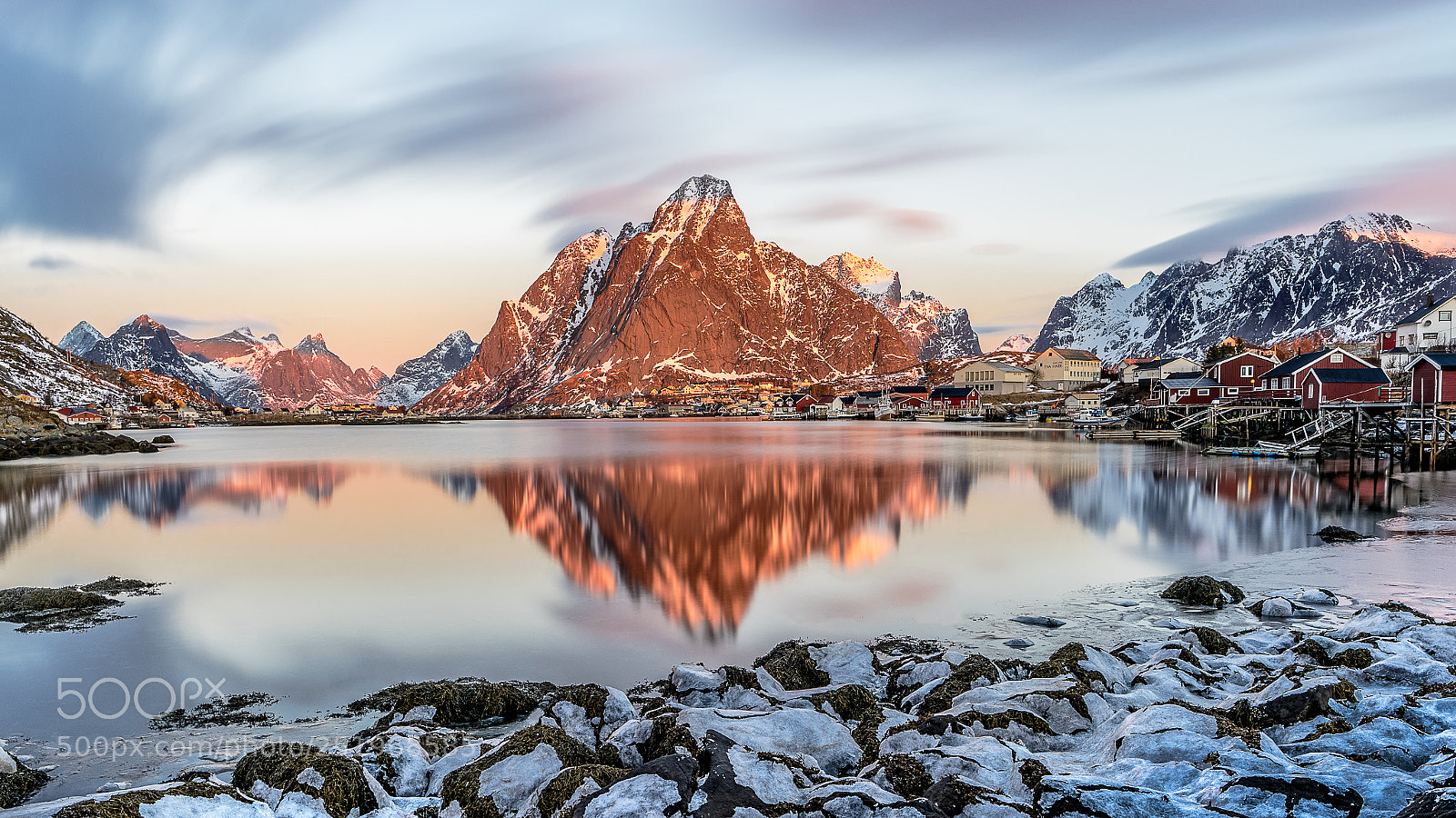 Sony a7R III sample photo. Reine, lofoten at sunrise photography