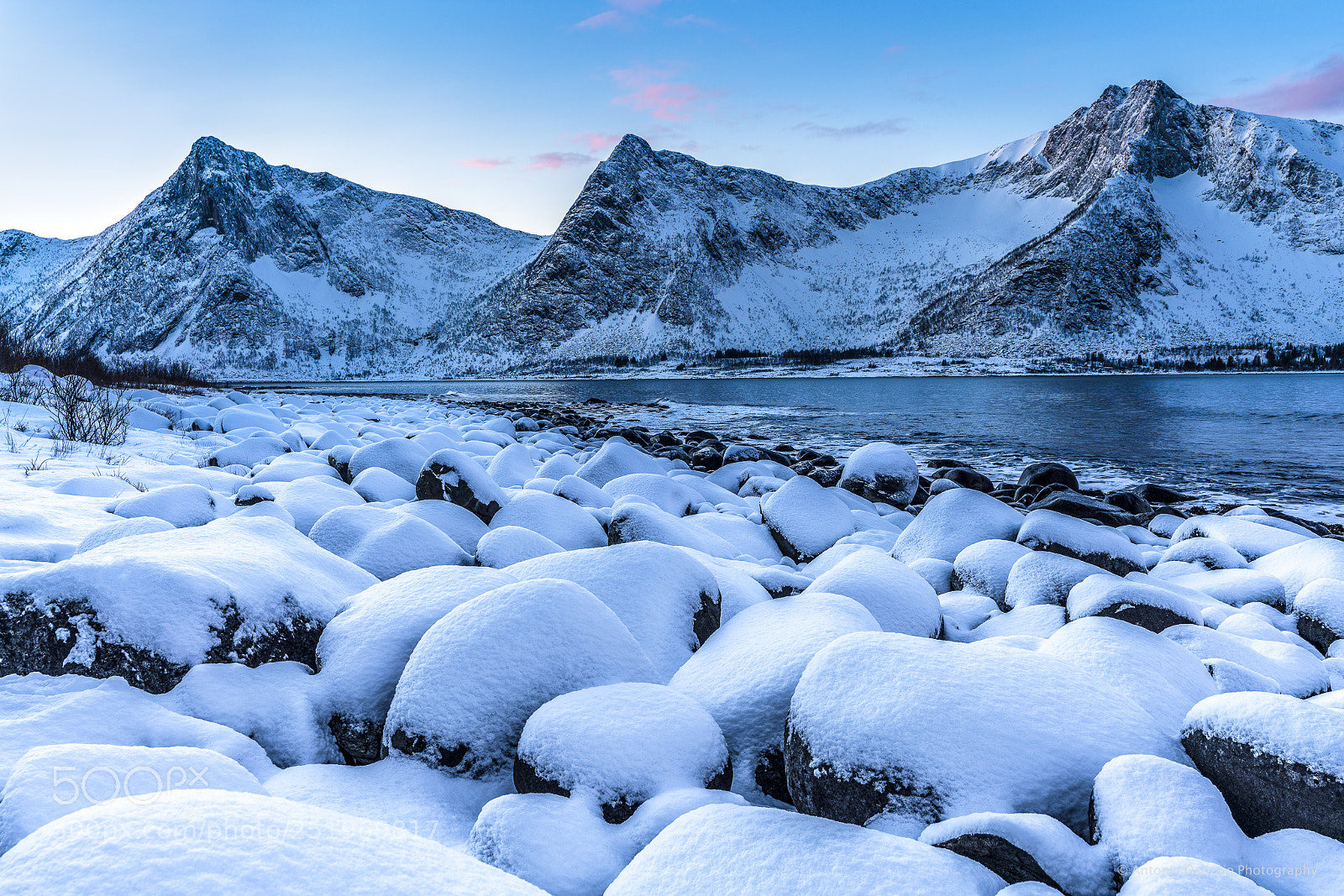 Sony a7R III sample photo. Senja, norway winter landscape photography