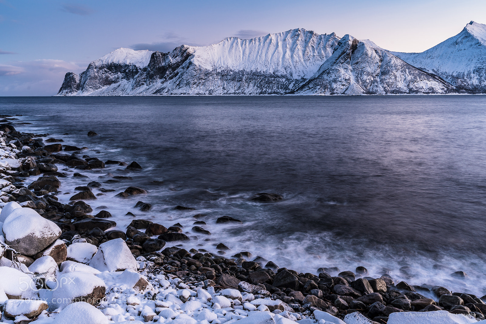 Sony a7R III sample photo. Senja, norway winter landscape photography