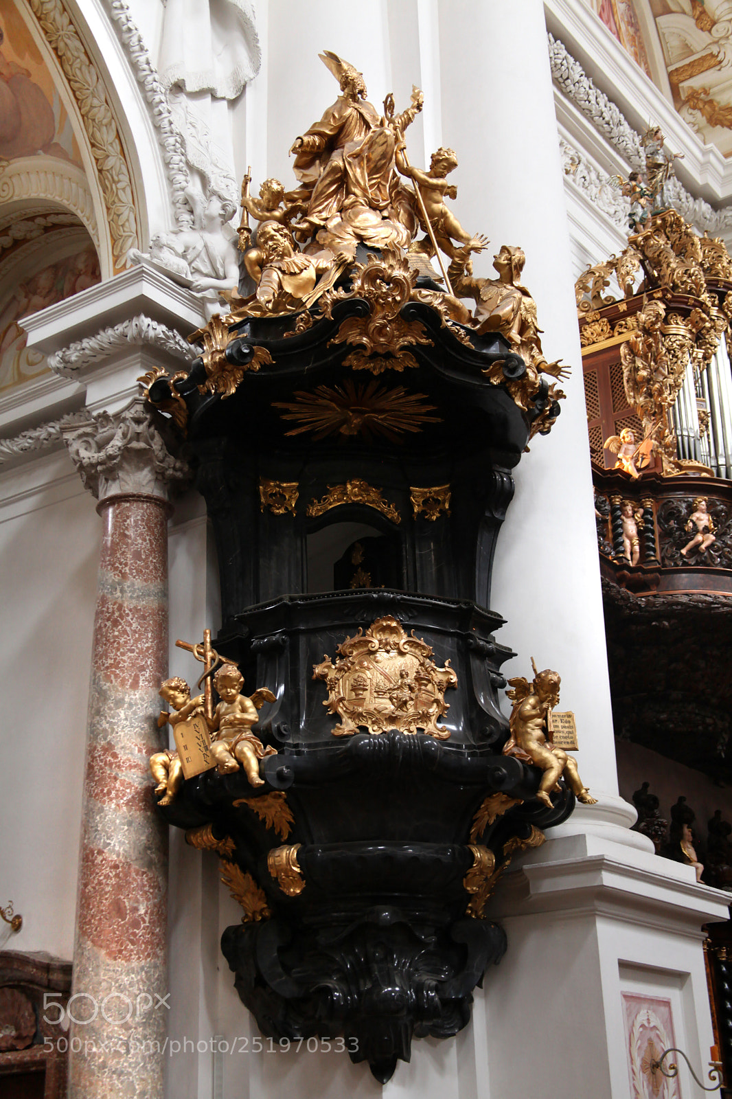 Canon EOS 5D Mark II sample photo. St. florian pulpit photography
