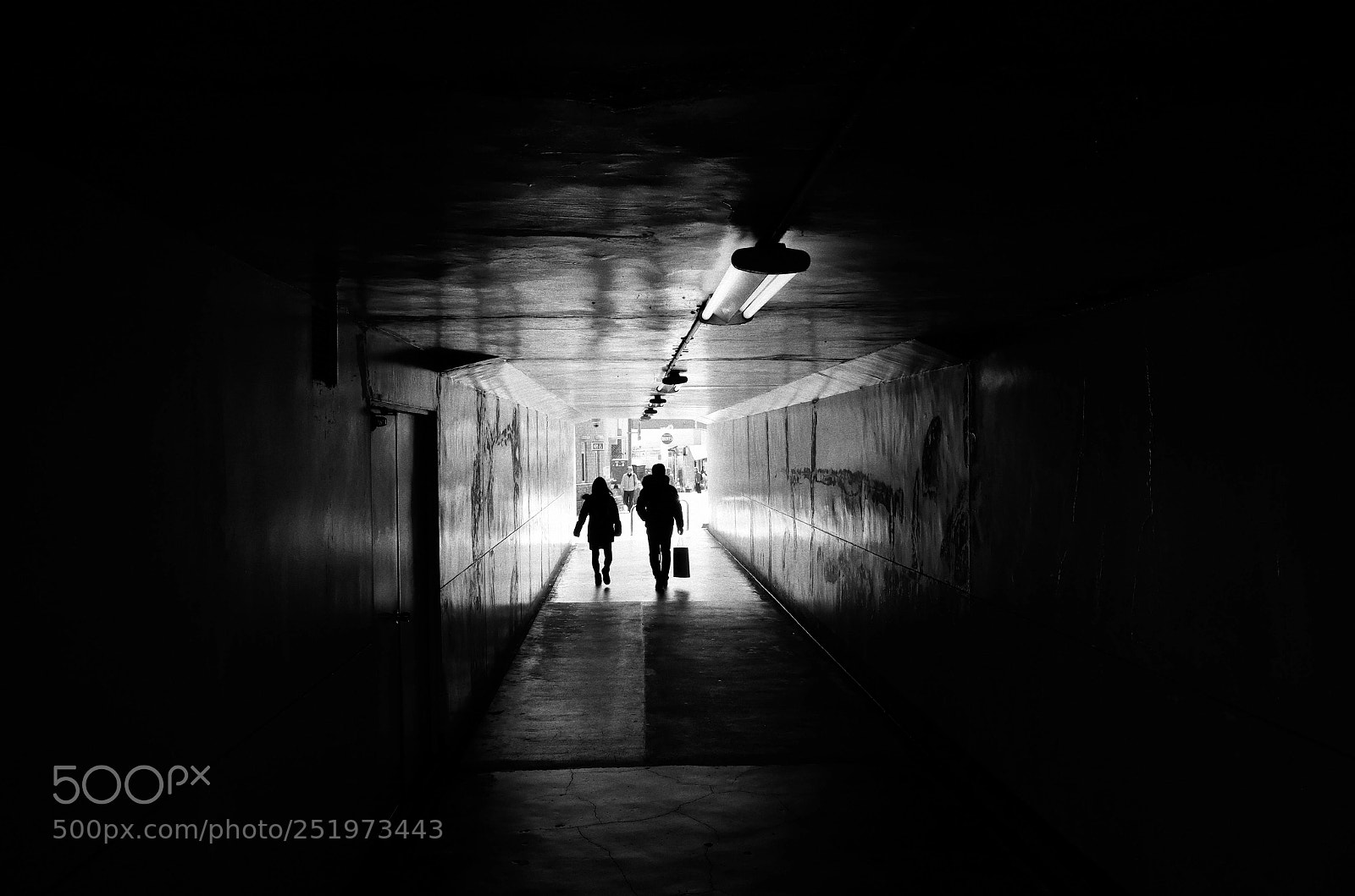 Ricoh GR II sample photo. Railway station underpass photography