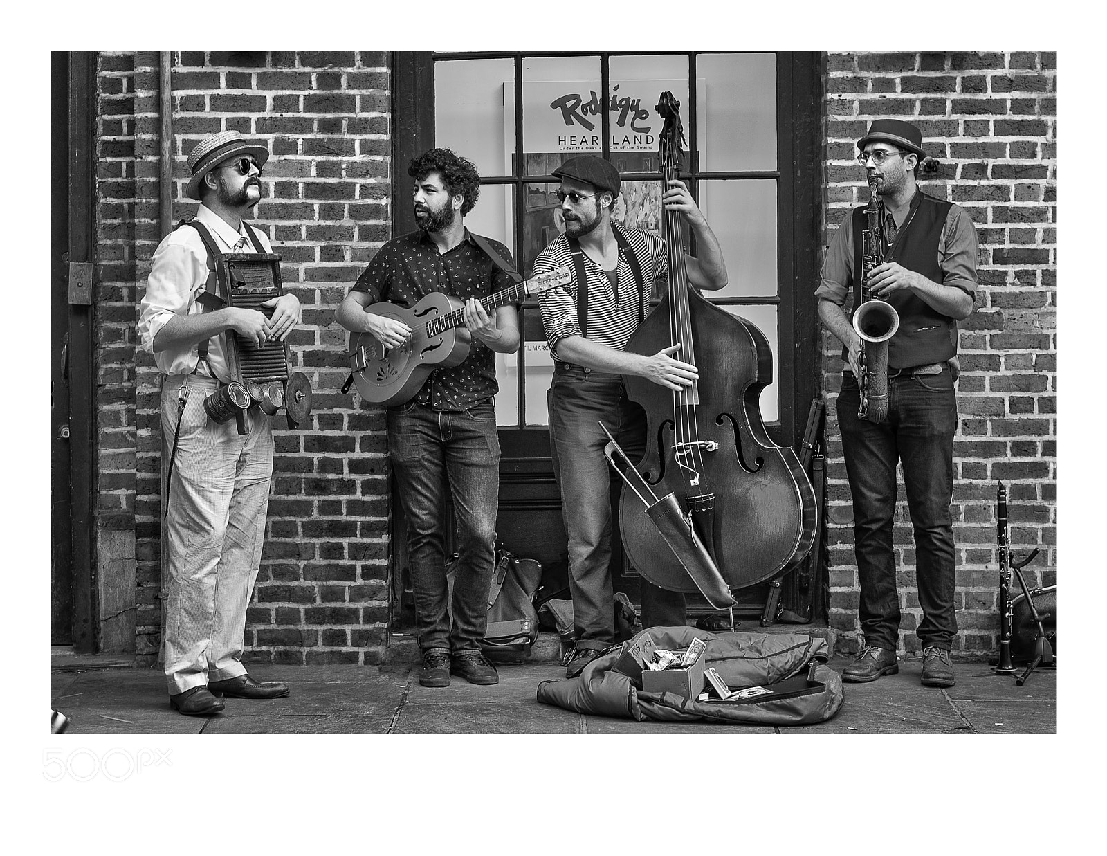 Nikon D810 sample photo. New orleans street musicians photography