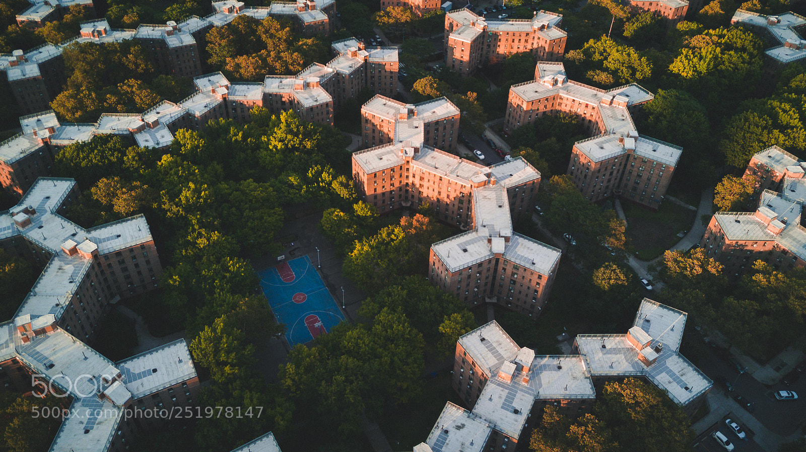 DJI FC220 sample photo. Ball court photography