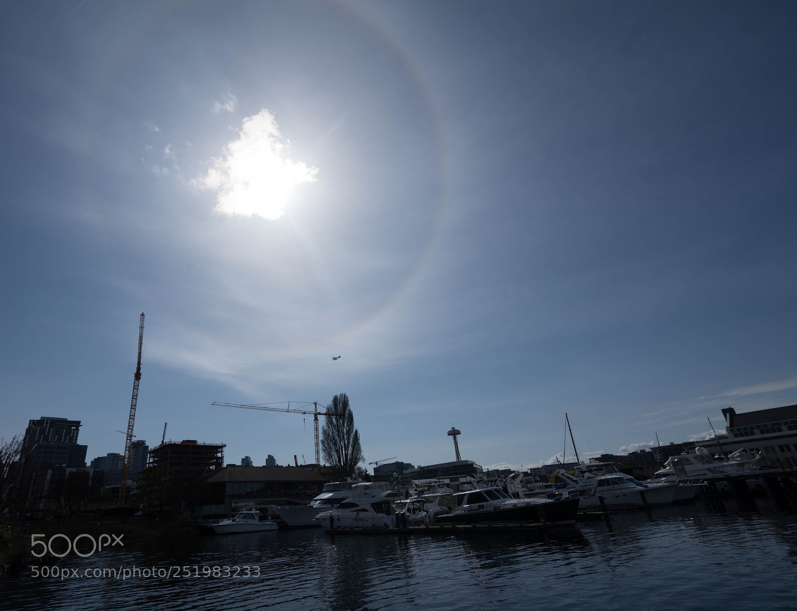 Sony a7R III sample photo. Space needle and seaplane 2 photography