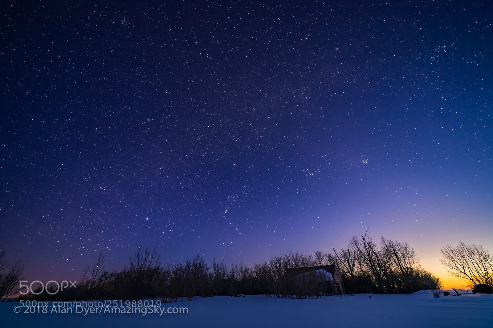 Canon EOS 6D Mark II sample photo. Winter sky setting in photography