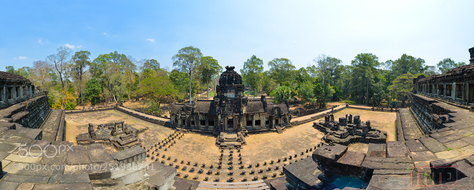 Nikon D800 sample photo. Angkor thom panorama photography