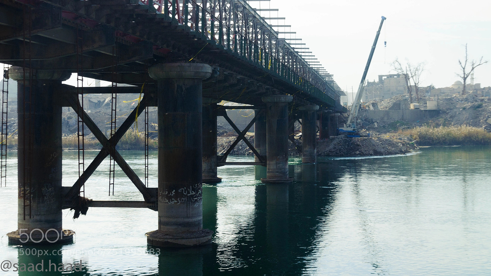 Nikon D90 sample photo. Old mosul city bridge .. photography
