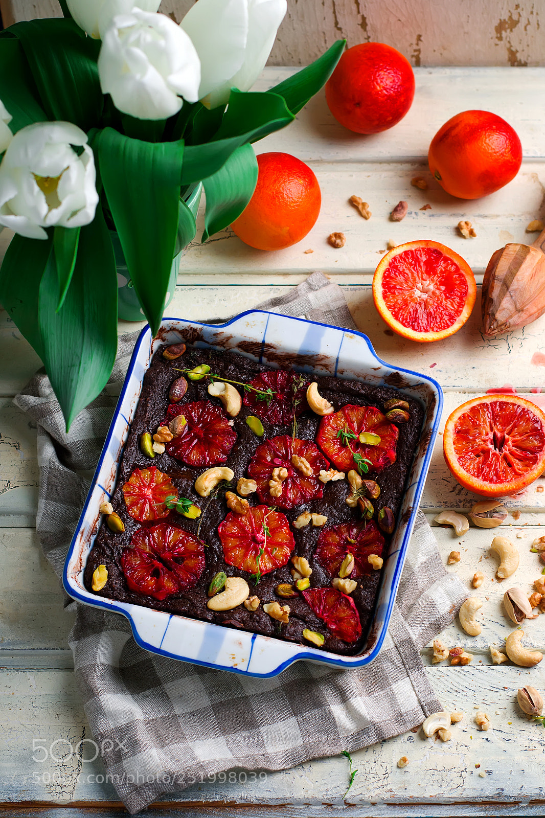 Nikon D3100 sample photo. Salty blood orange brownies photography