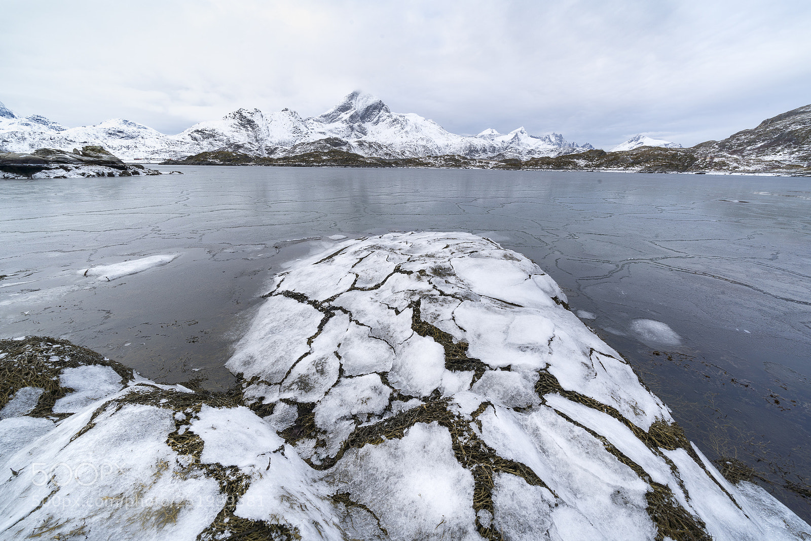 Sony a7R III sample photo. Frozen lake photography