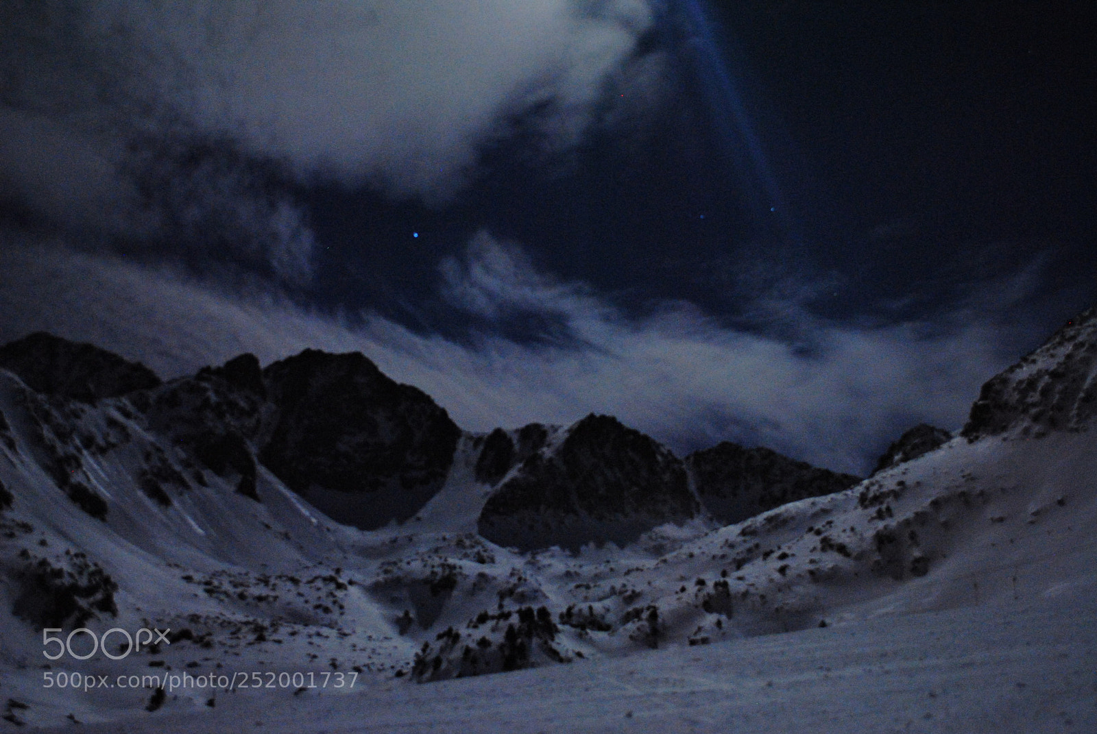 Nikon D3000 sample photo. Full moon landscape photography