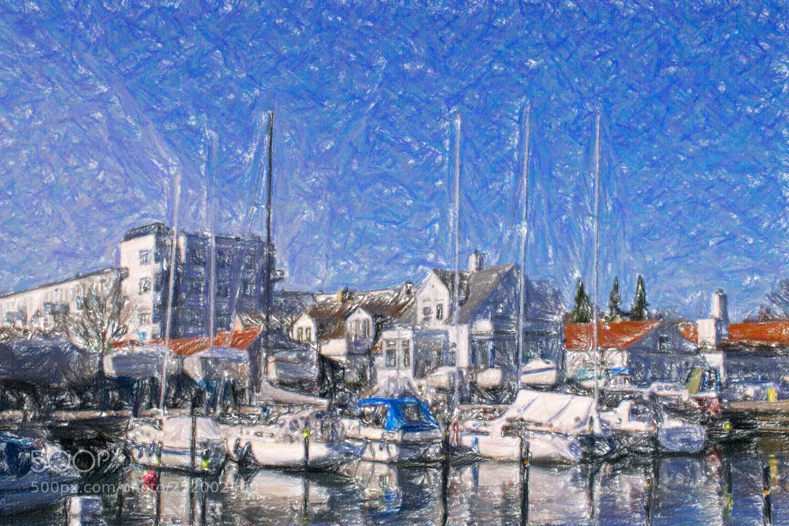 Nikon D3300 sample photo. Boats in harbor photography
