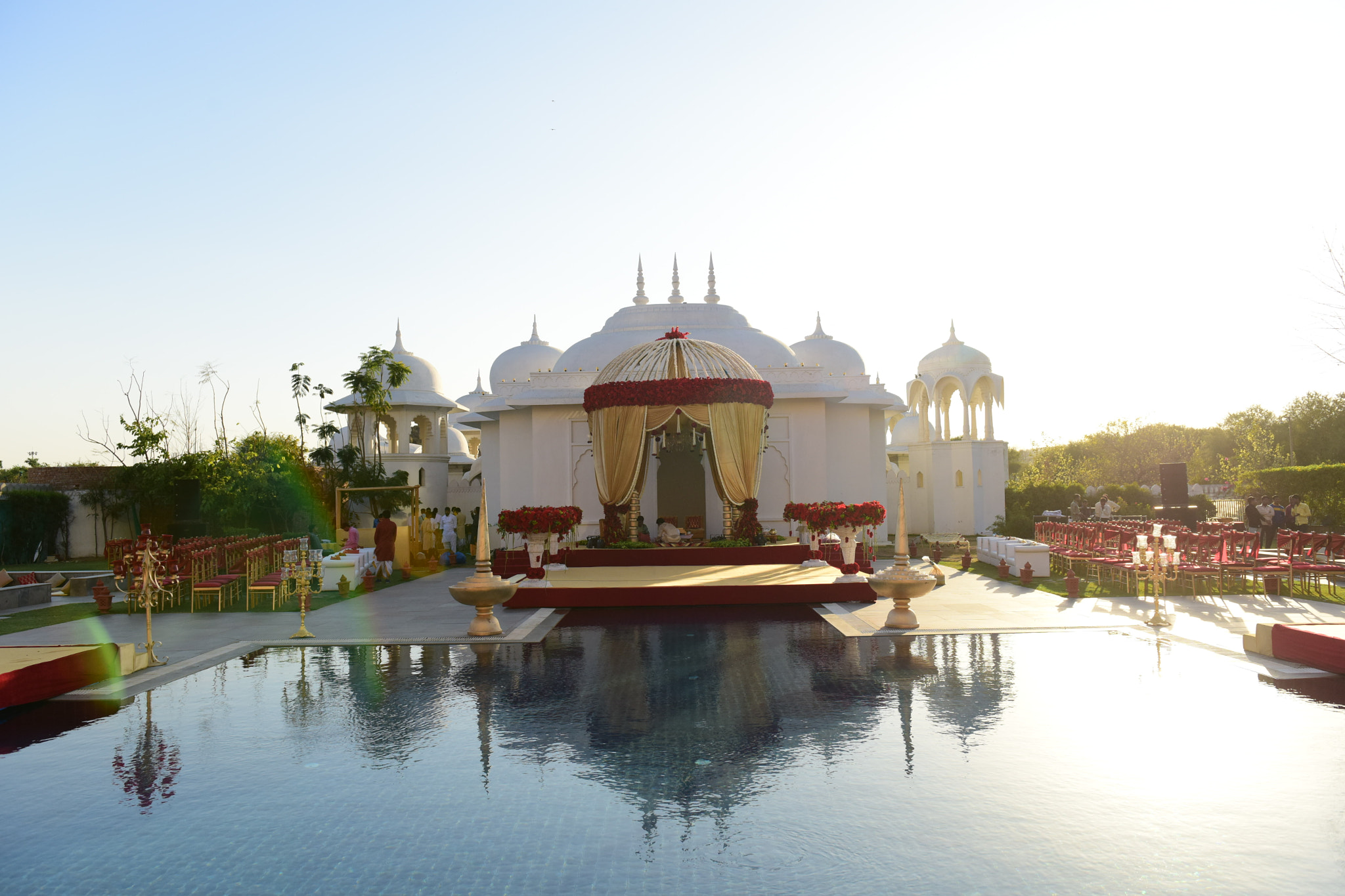 Nikon AF-S Nikkor 24-70mm F2.8G ED sample photo. Wedding mandap decoration photography