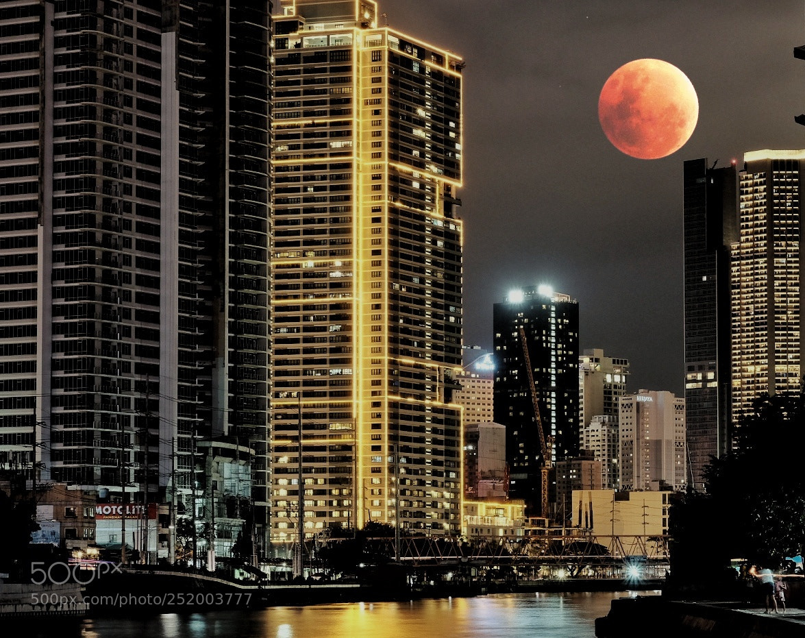 Fujifilm X-T10 sample photo. Blue blood moon photography