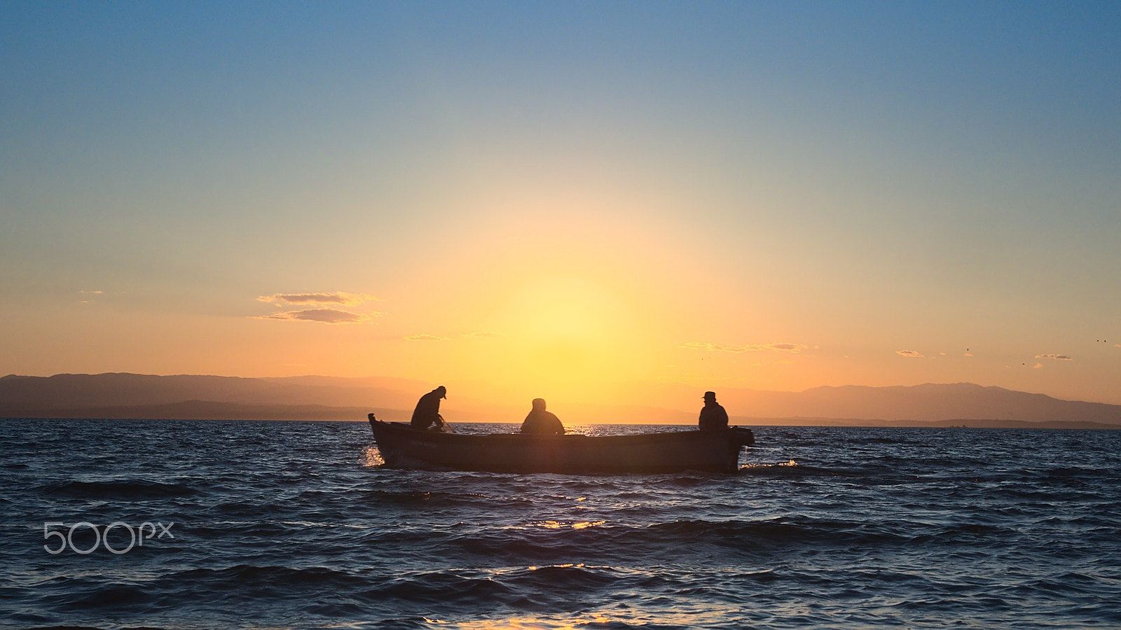 Olympus PEN E-PM2 sample photo. Three men in the boat photography