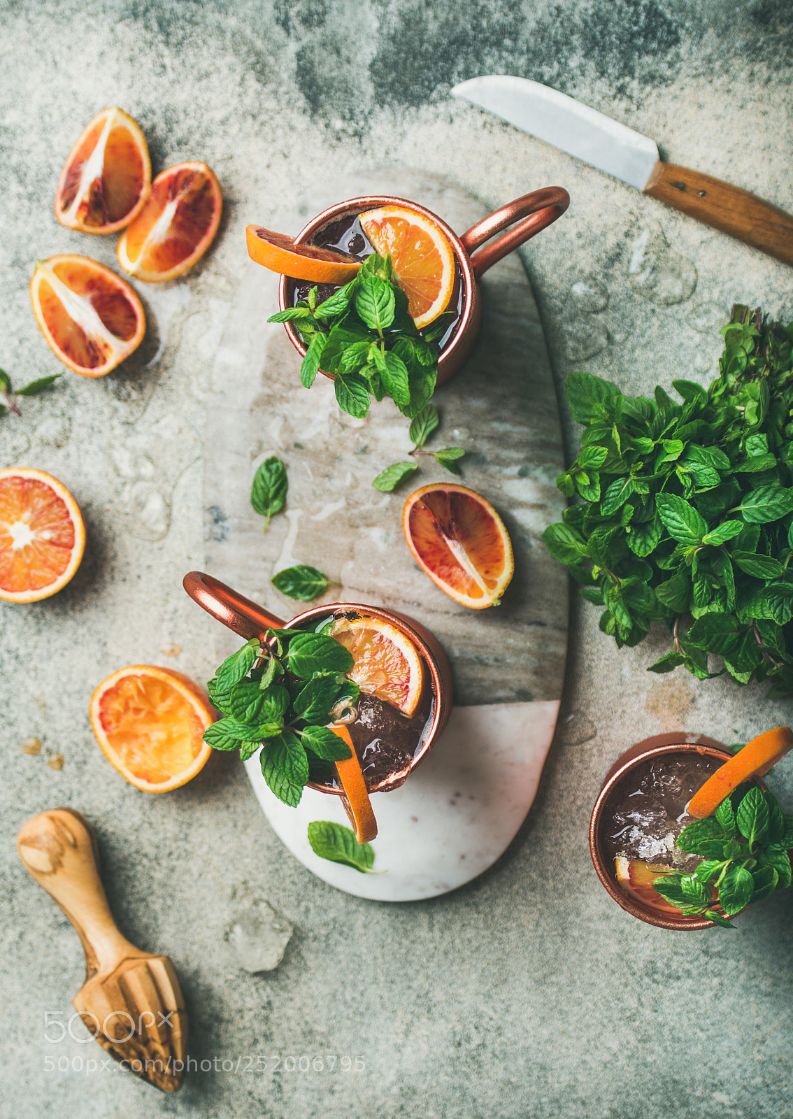 Nikon D610 sample photo. Blood orange moscow mule photography