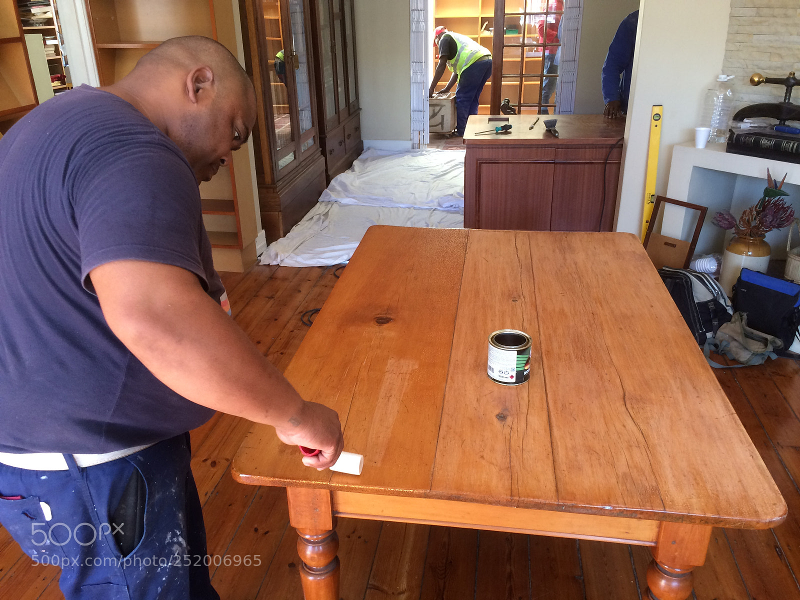 Apple iPhone 5s sample photo. Aj joiners administering varnish photography