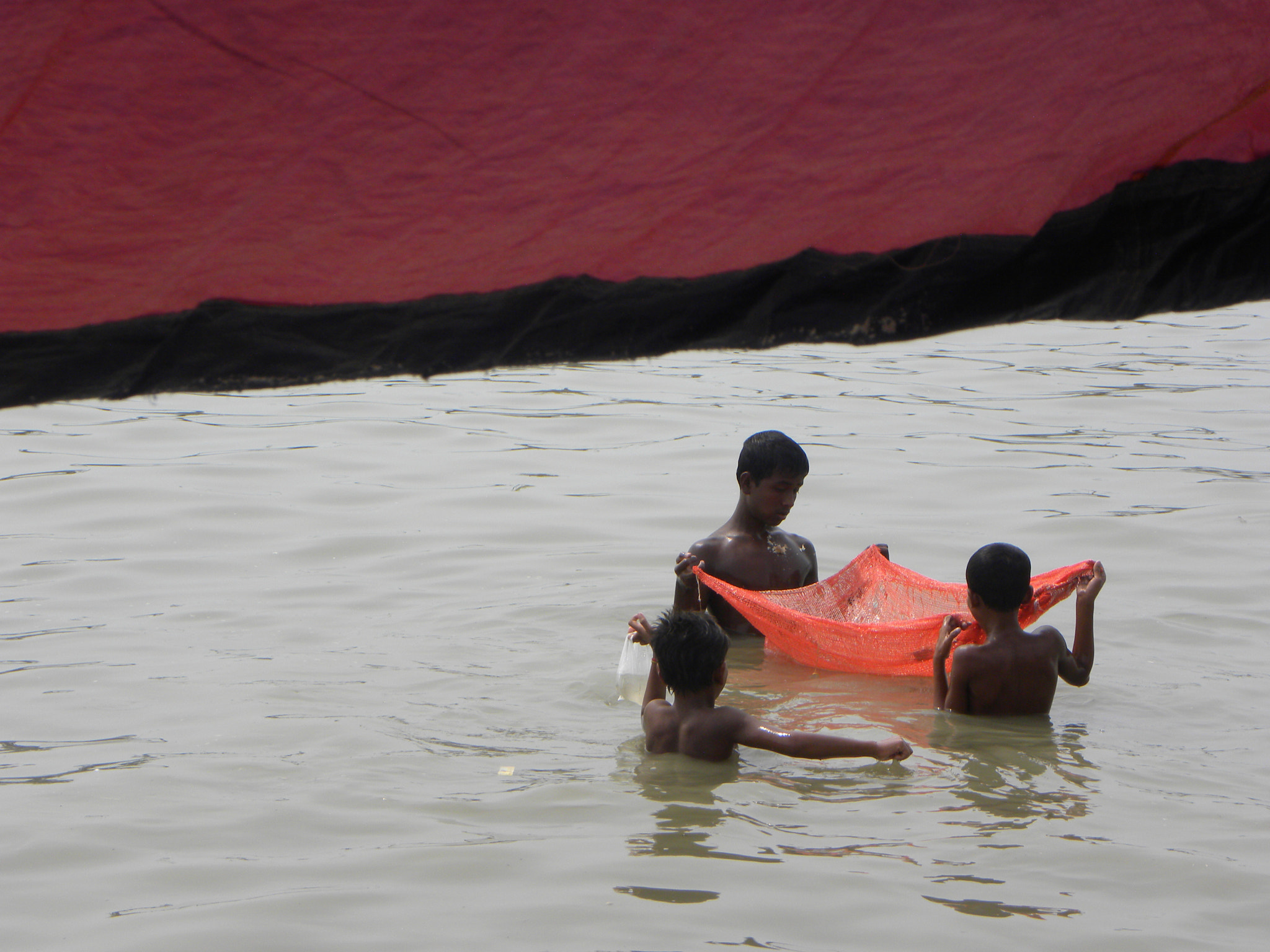 Nikon Coolpix P90 sample photo. Three boys fishing-2 photography