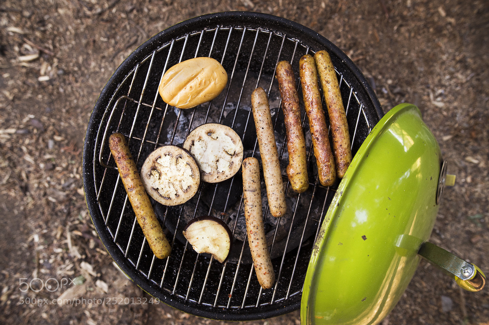 Nikon D5 sample photo. Barbecue grill with sausages photography