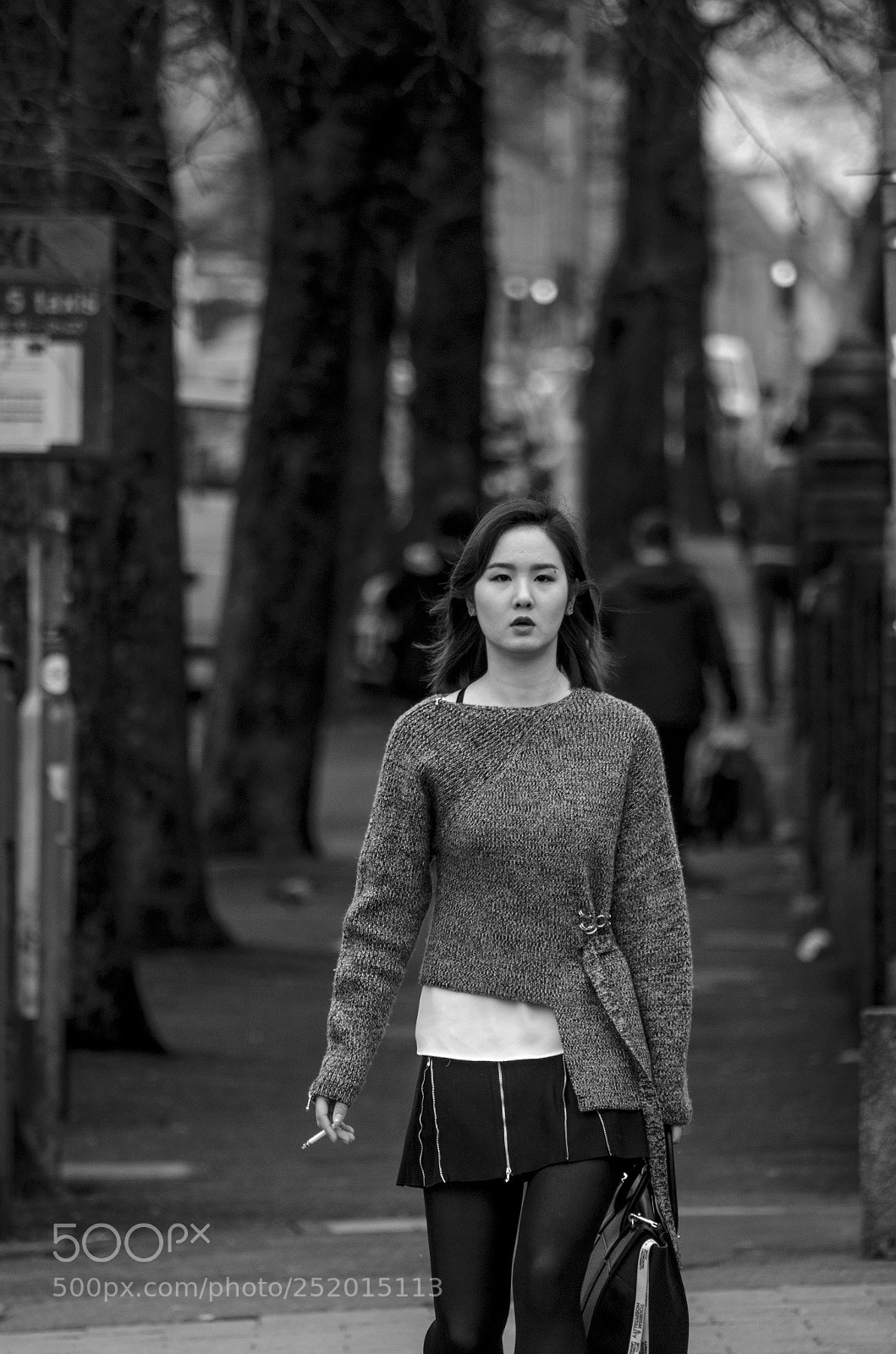 Nikon D7000 sample photo. Girl with a cigarette photography