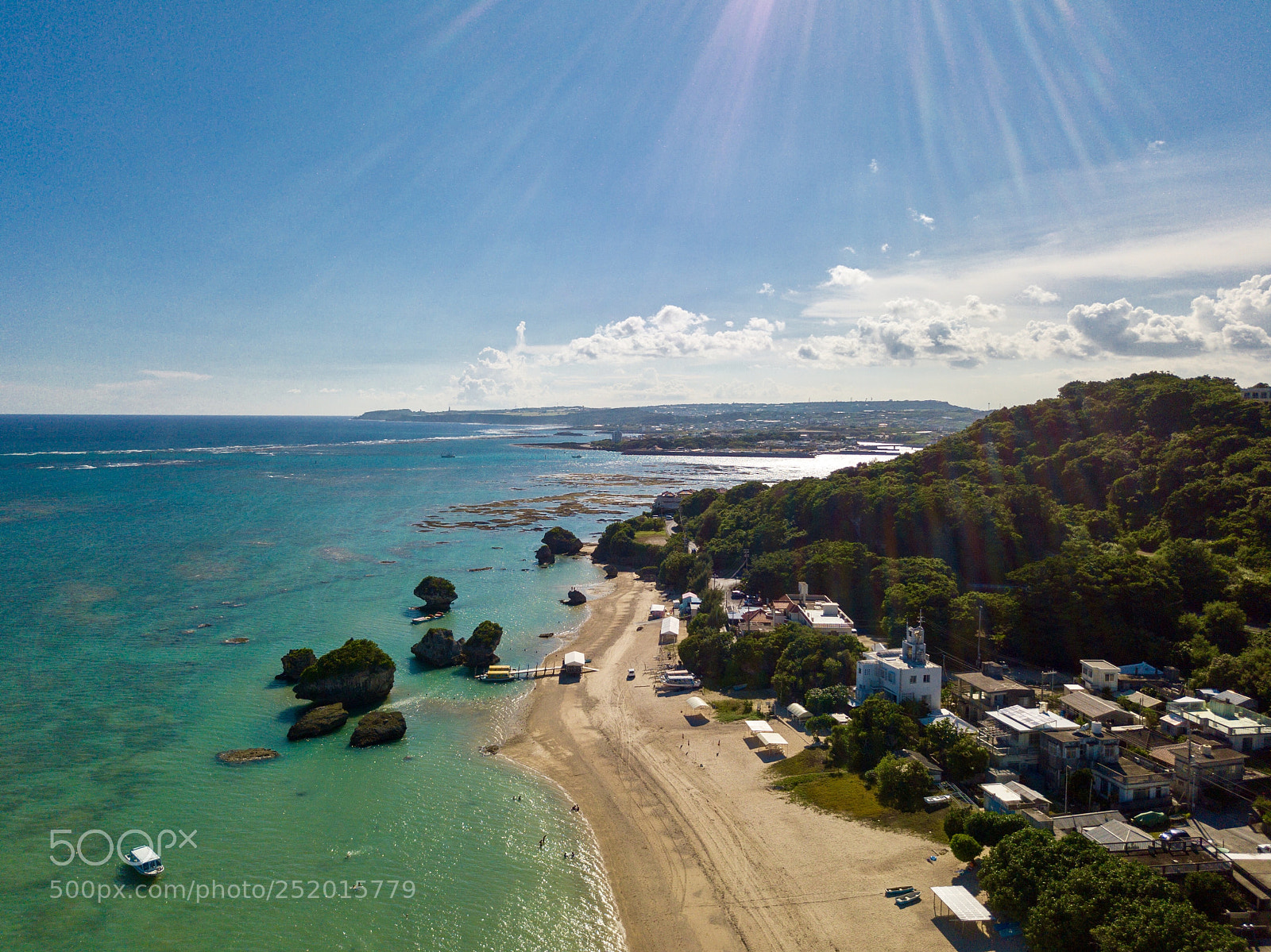 DJI FC220 sample photo. The beach in okinawa photography