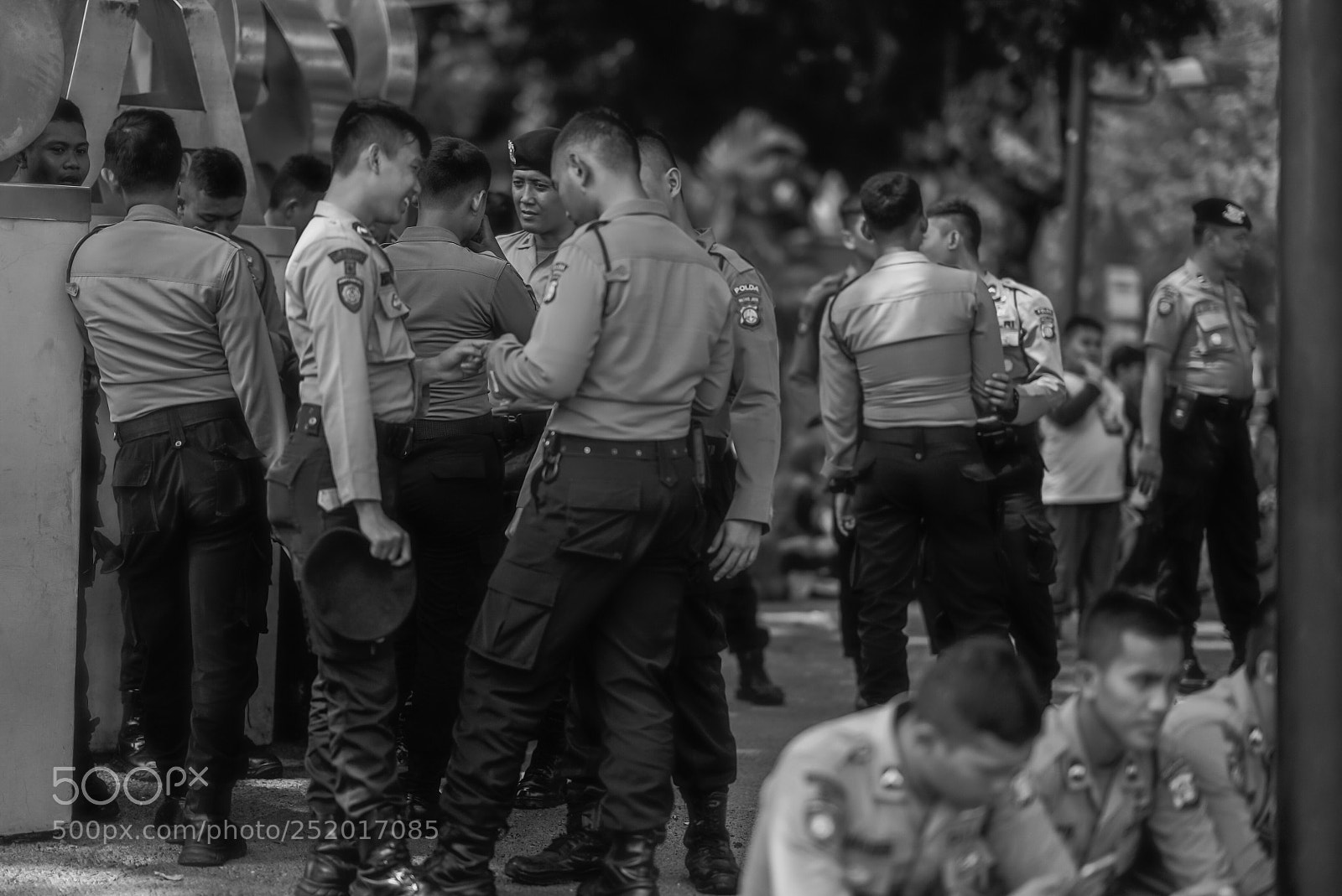 Sony a7S sample photo. Young indonesian military, jakarta. photography