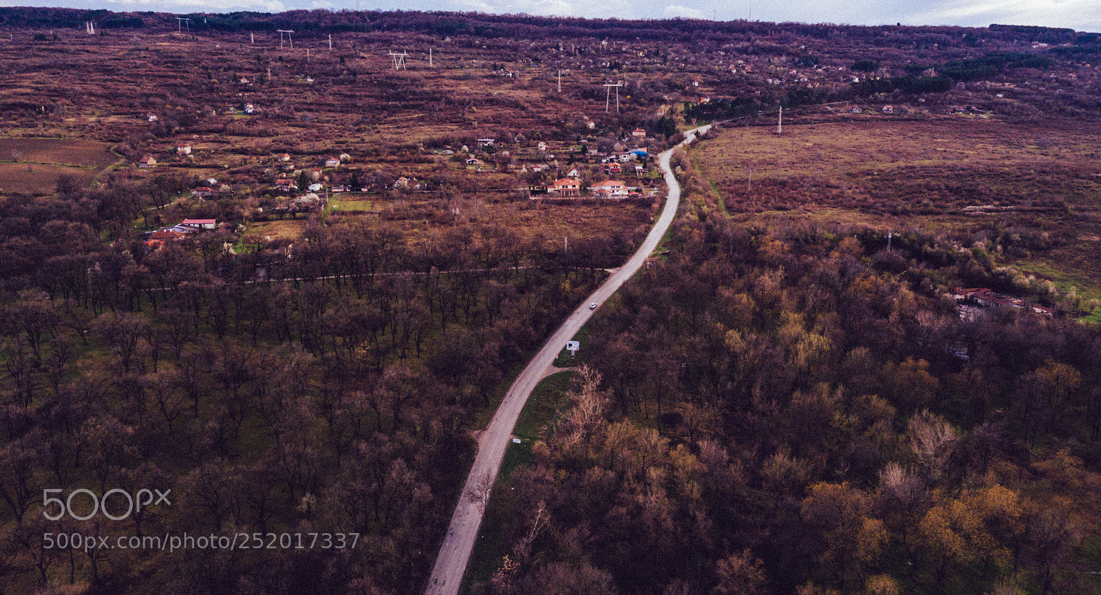 DJI FC220 sample photo. Winding road photography