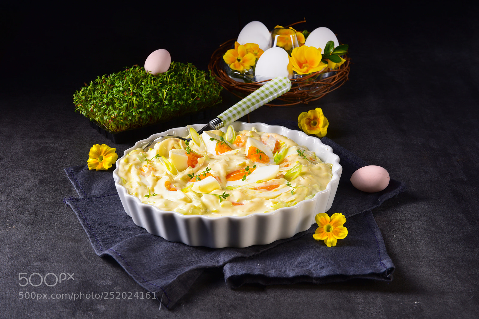 Nikon D810 sample photo. Spring egg salad with photography