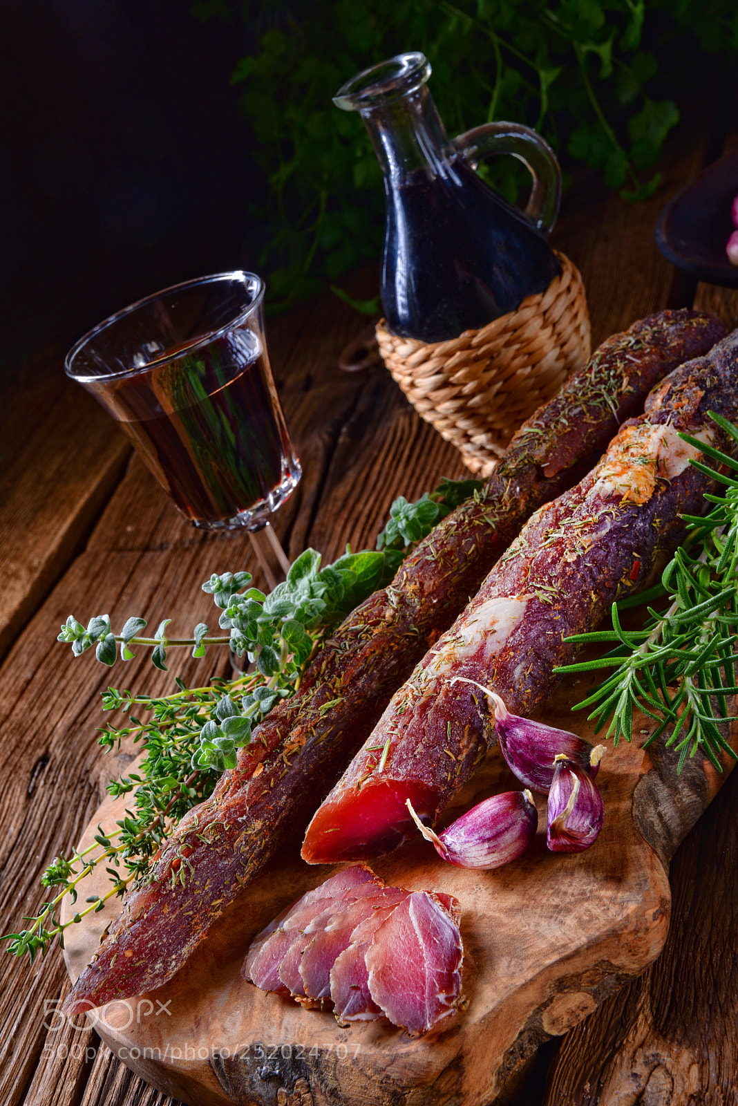 Nikon D810 sample photo. Dried sirloin with herbs photography