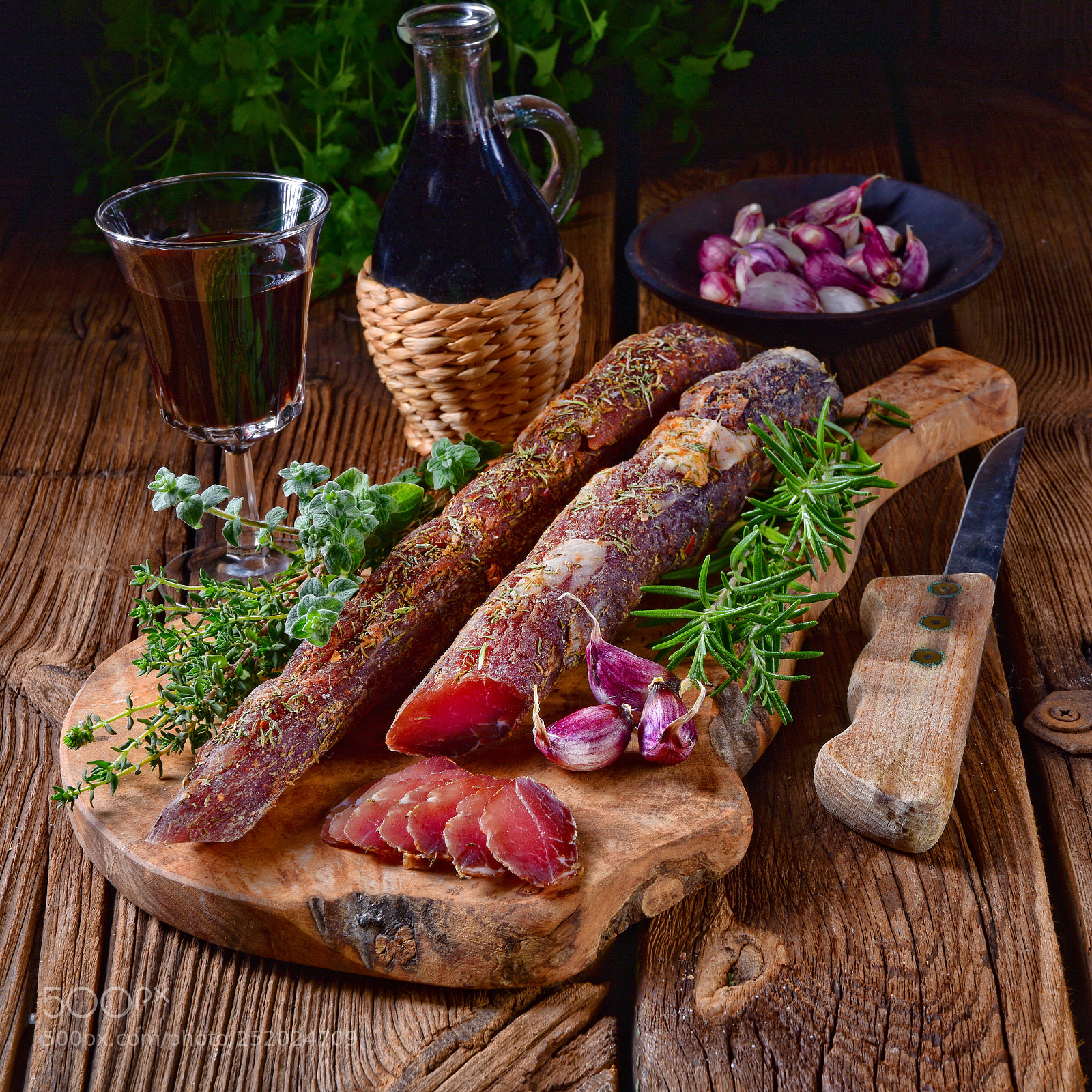 Nikon D810 sample photo. Dried sirloin with herbs photography