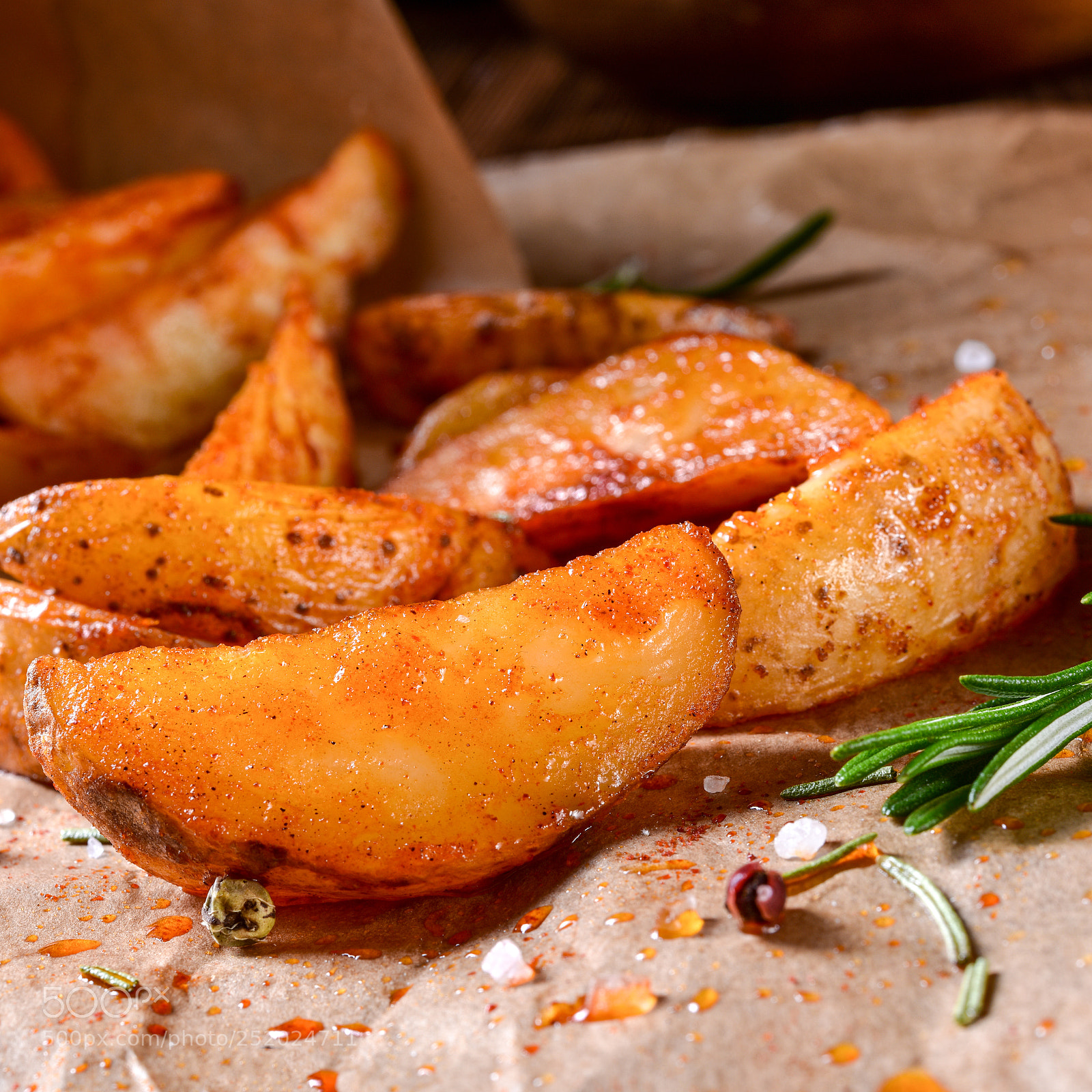 Nikon D810 sample photo. Rosemary potato wedges from photography