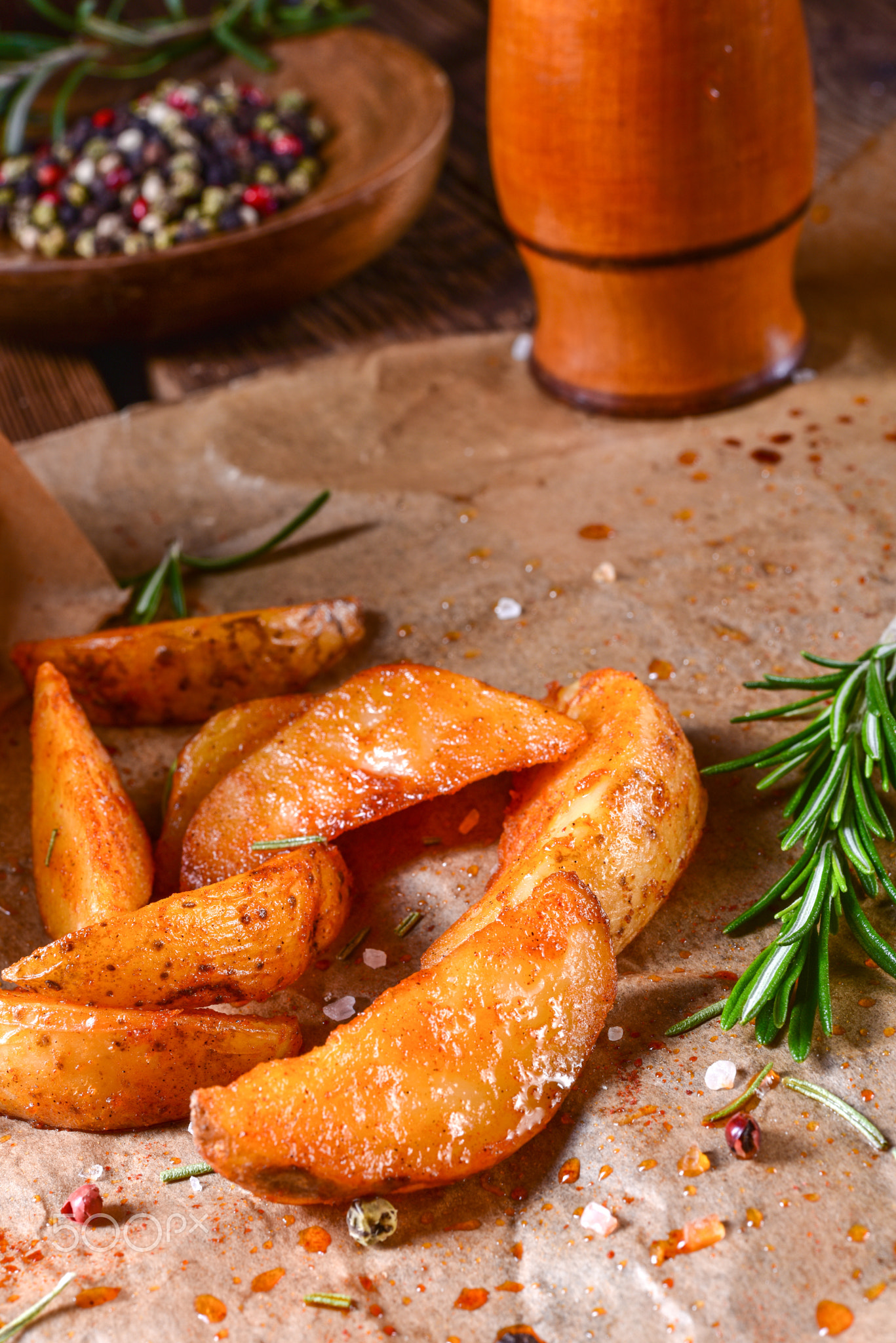 rosemary Potato wedges from the oven