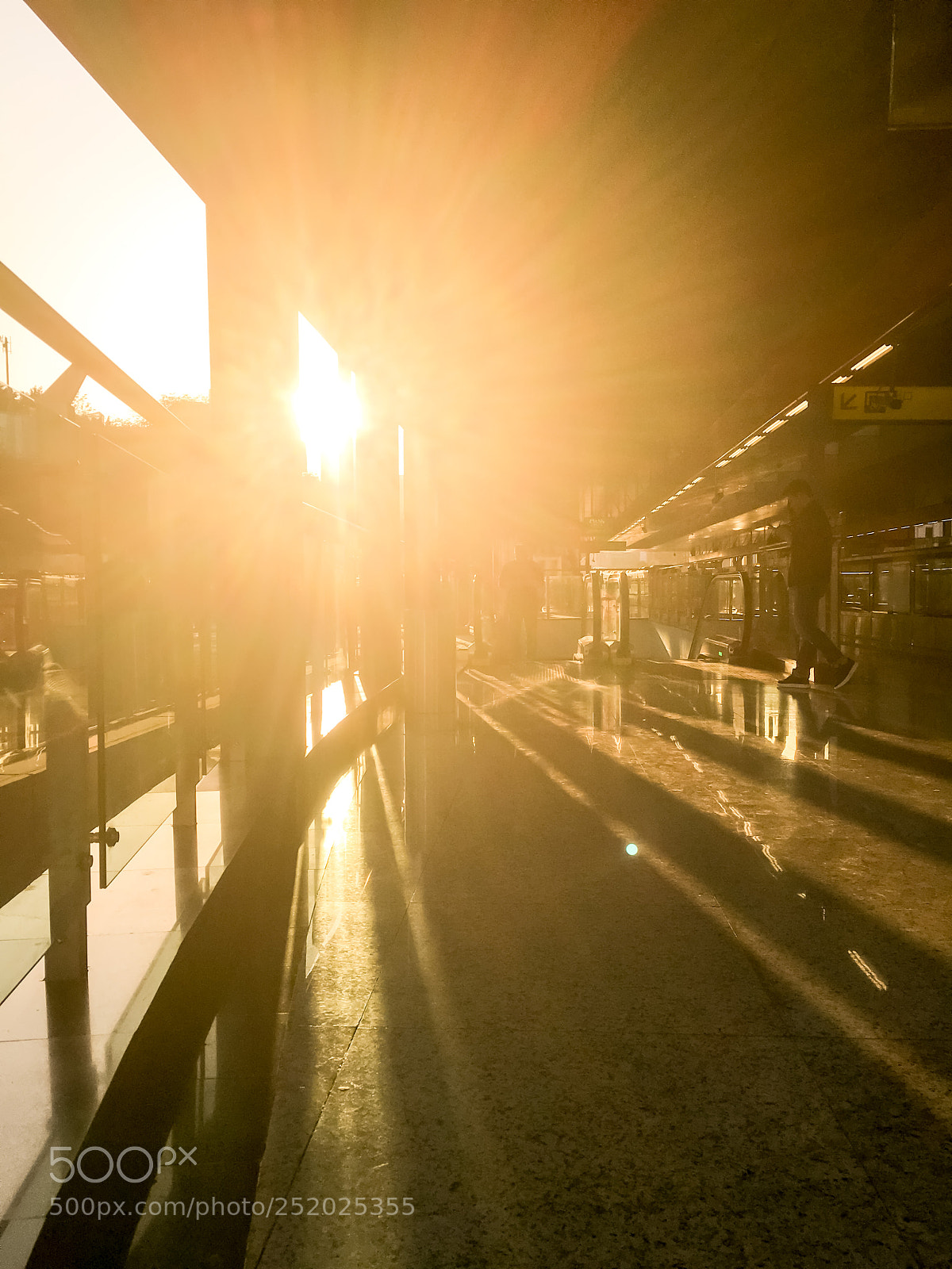 Apple iPhone 6s sample photo. Sunshine and light rail photography