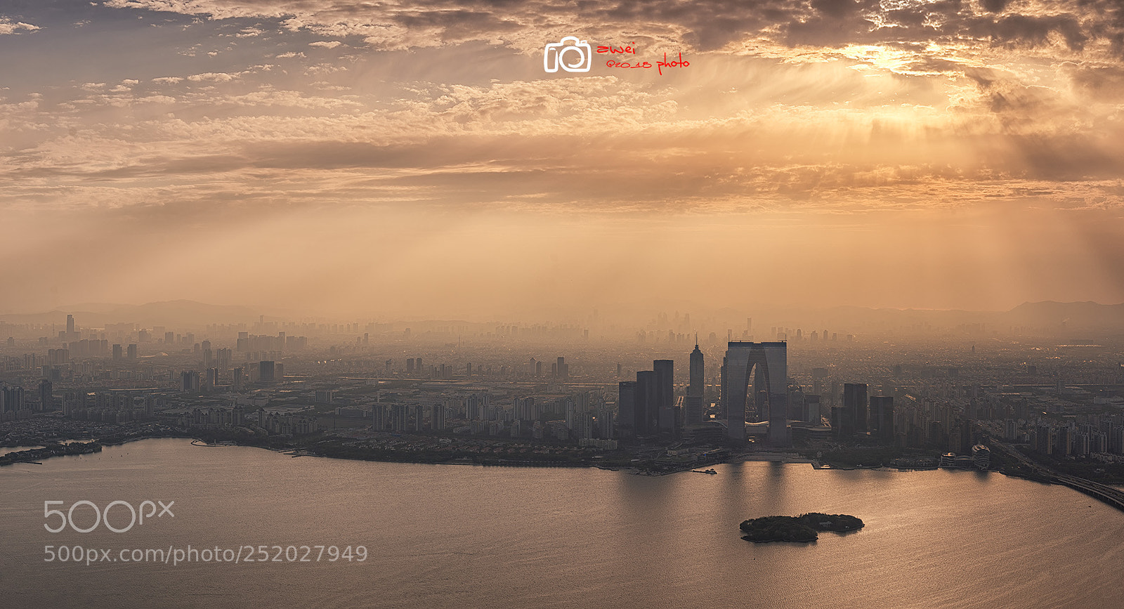 Sony a7R sample photo. 金鸡湖日落 photography