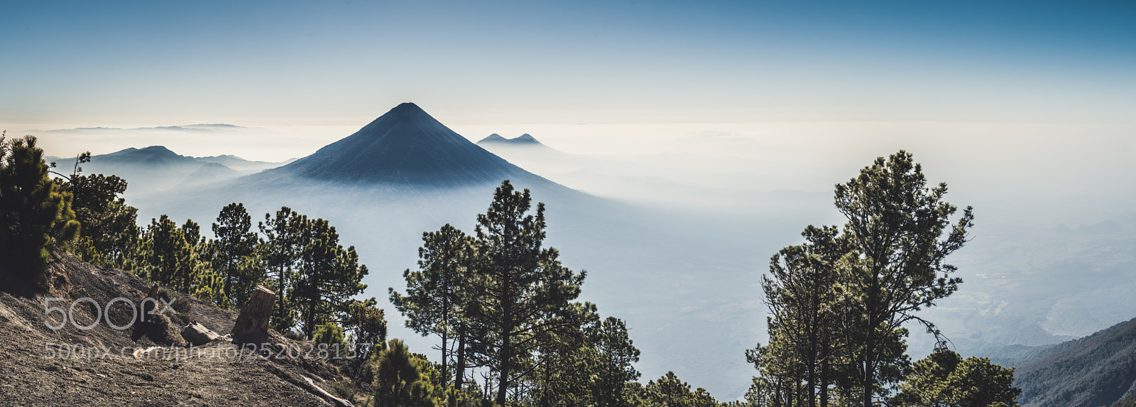 Nikon D7500 sample photo. Volcano agua guatemala misty photography