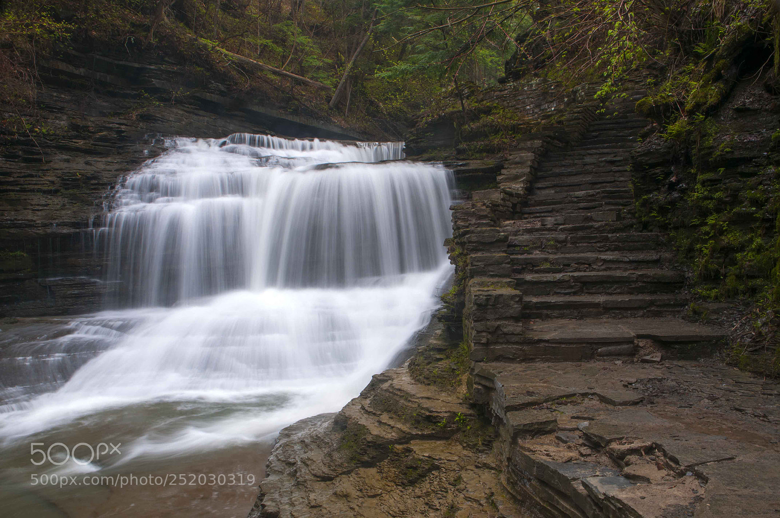 Nikon D300 sample photo. Buttermilk falls mid way photography
